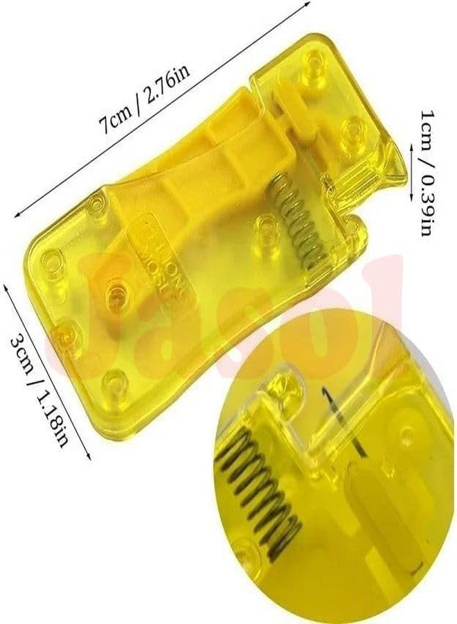 Jasol Needle Threader Inserter, Manual Plastic, Yellow, Red, Blue, Easy Threading, Sewing Tool Set of 1 - Image 4